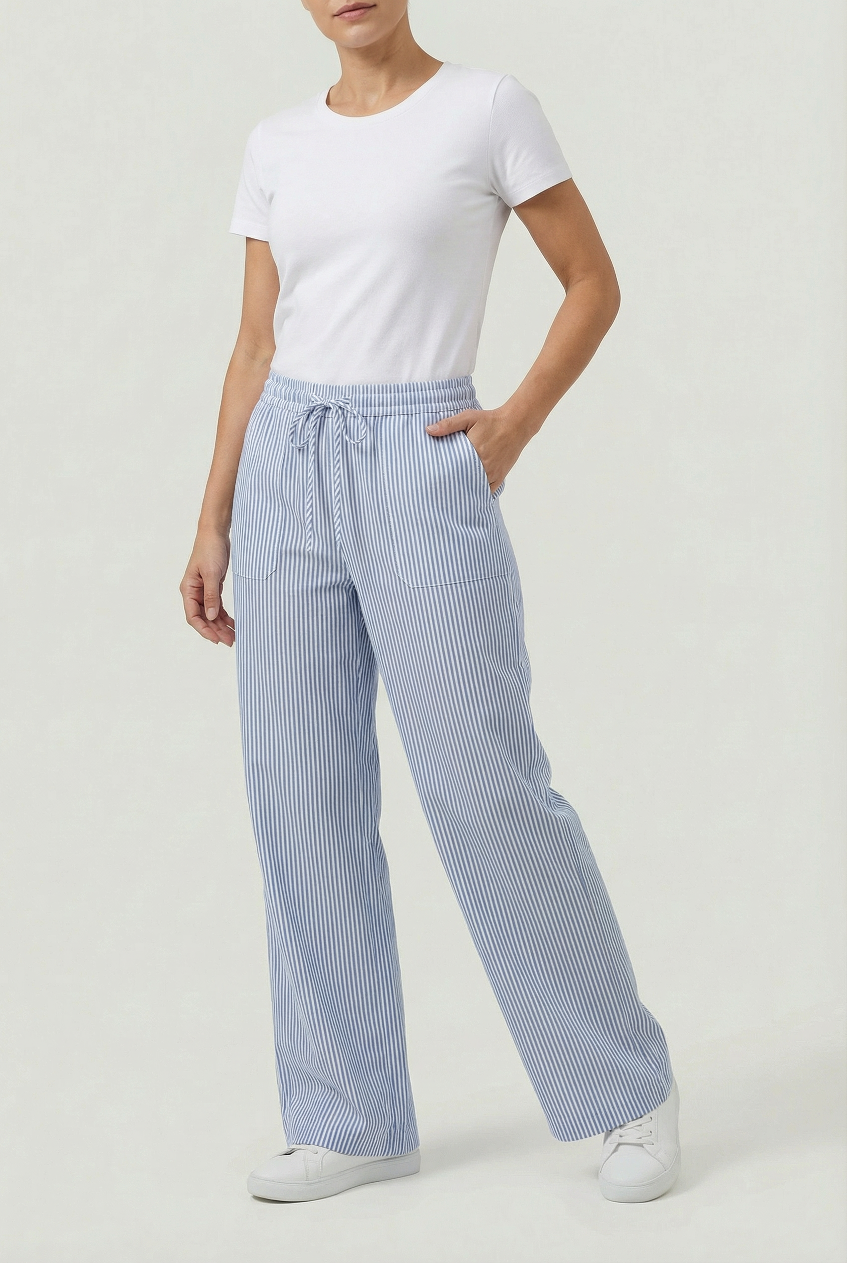 Women's Casual Pants - Loose Fit with Drawstring