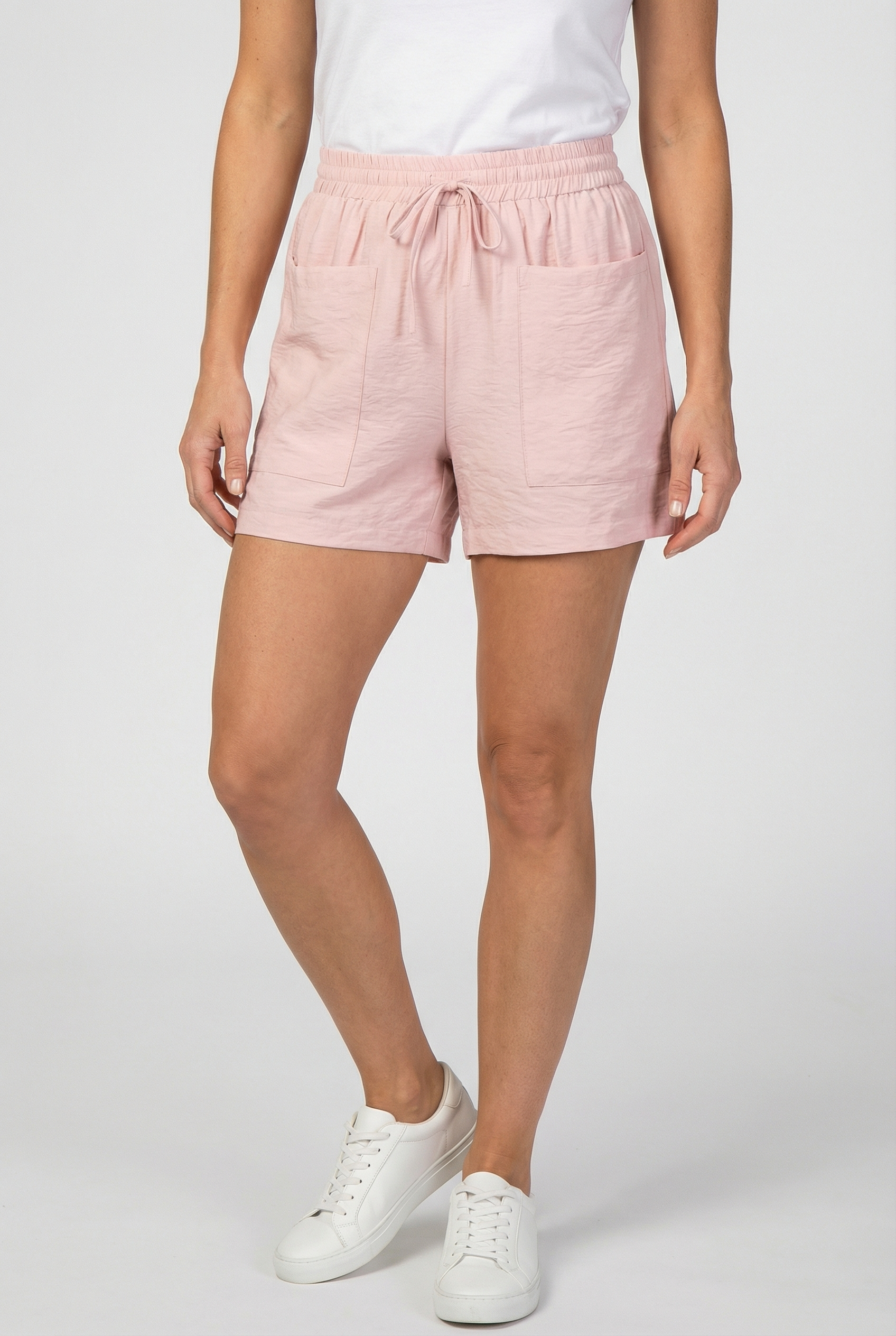 Women's Casual Linen Shorts - Comfortable Fit with Pockets
