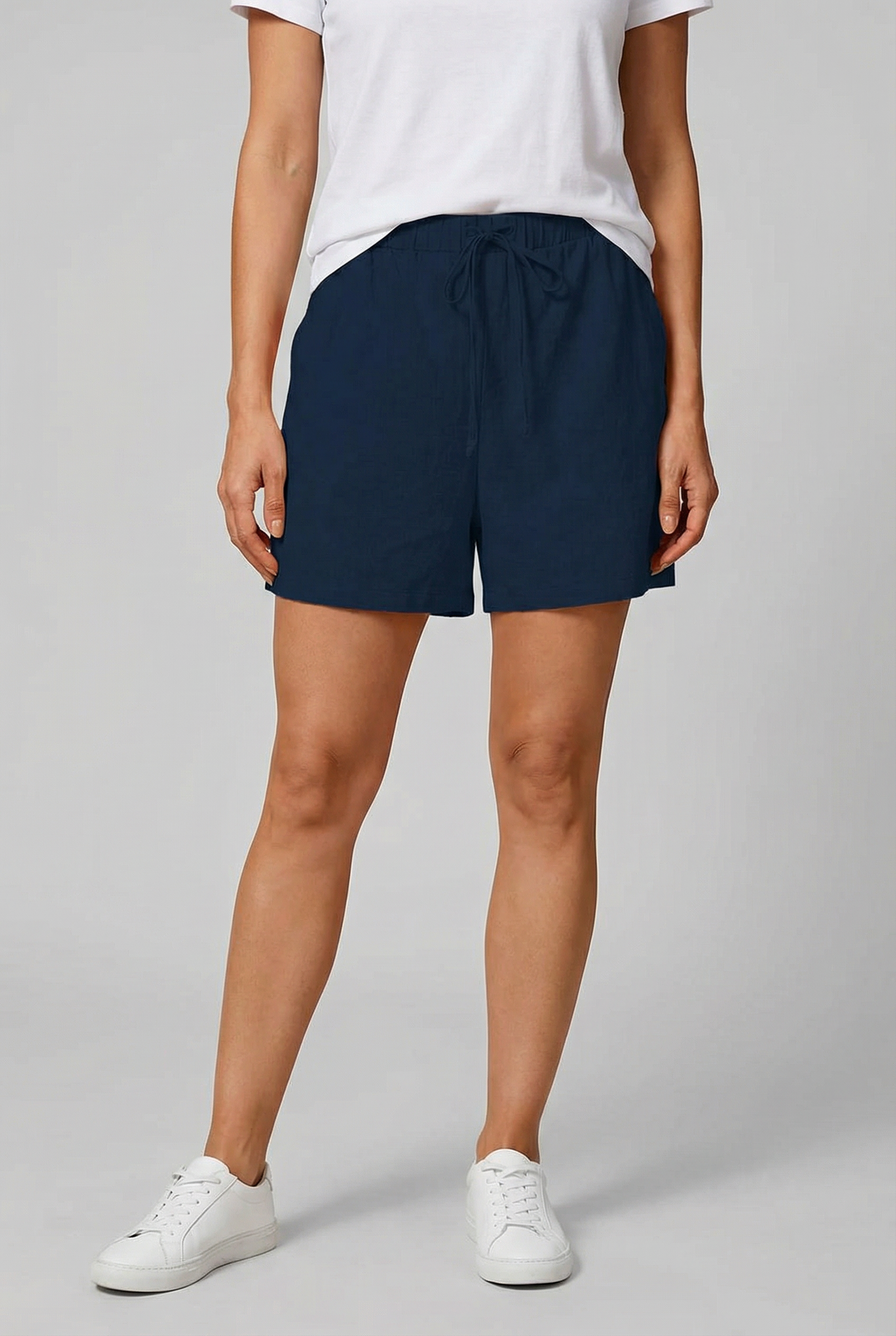 Women's Loose Fit Linen Shorts
