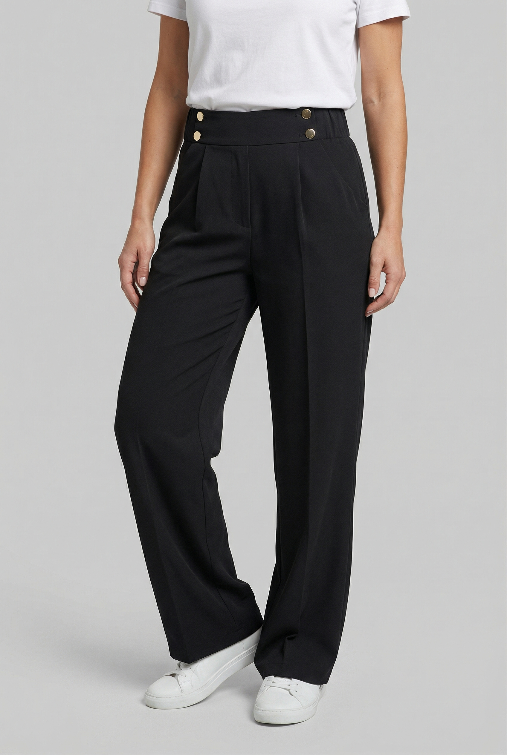 Women's Wide Leg Pants - Straight Fit