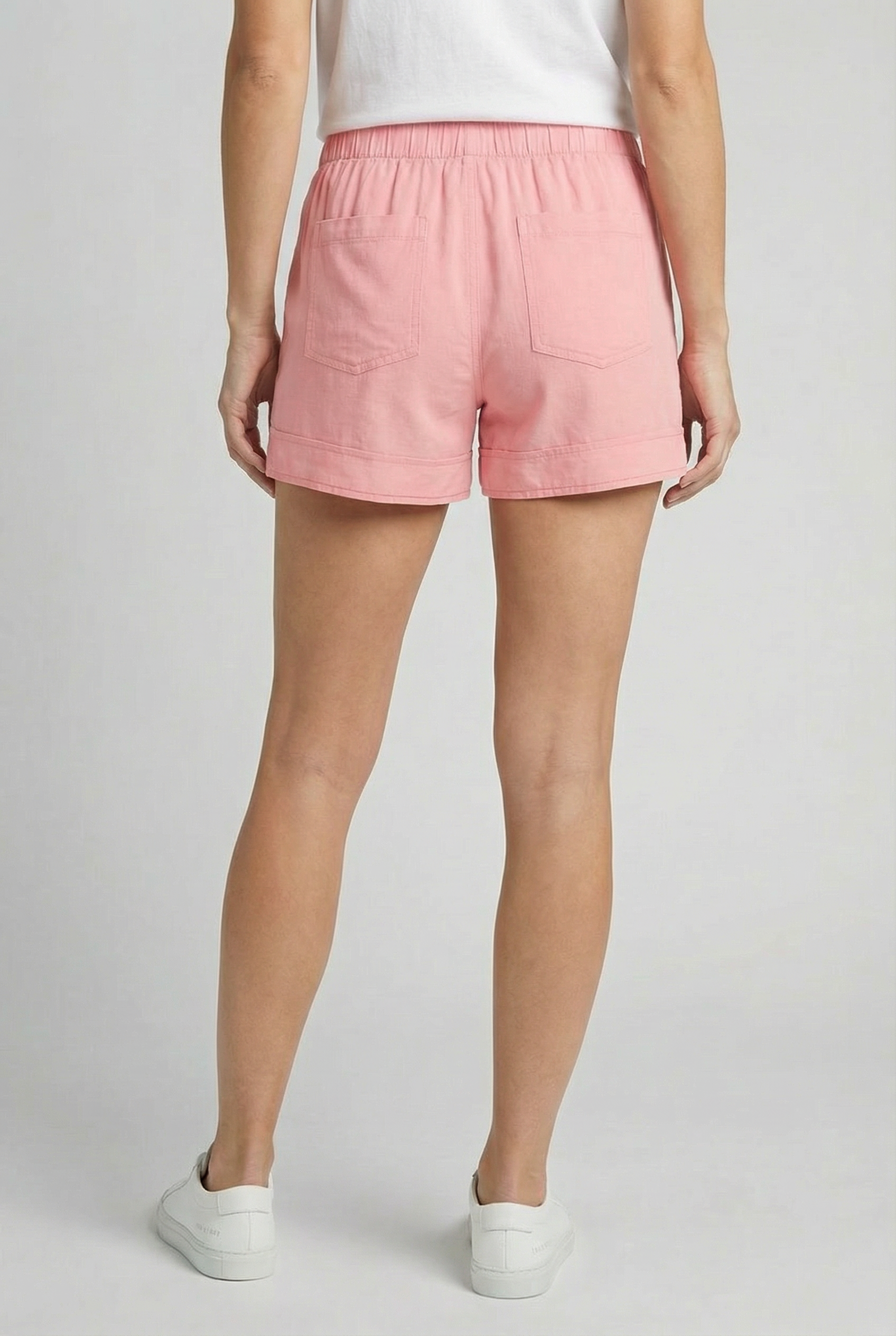 Women's Tie-Waist Shorts with Pockets for Casual Wear