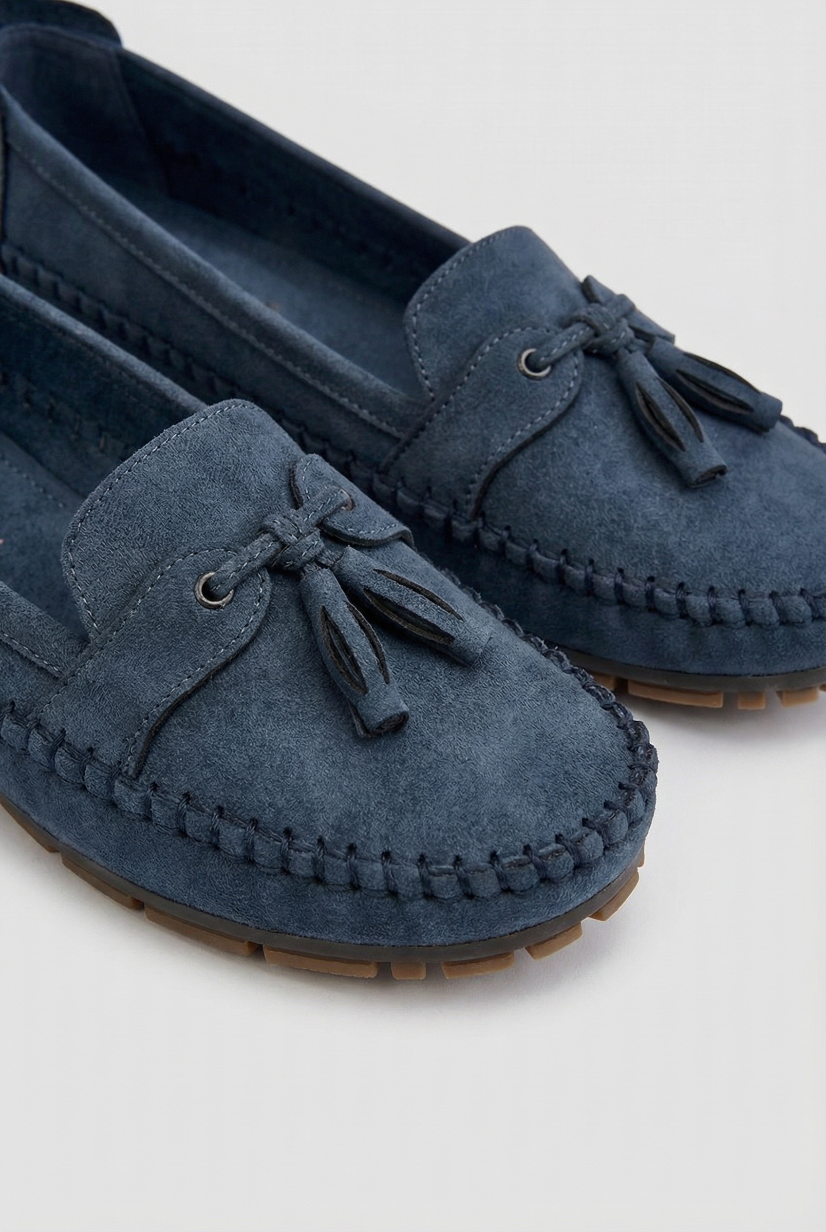 Women's Soft Fabric Loafers with Bow Detail