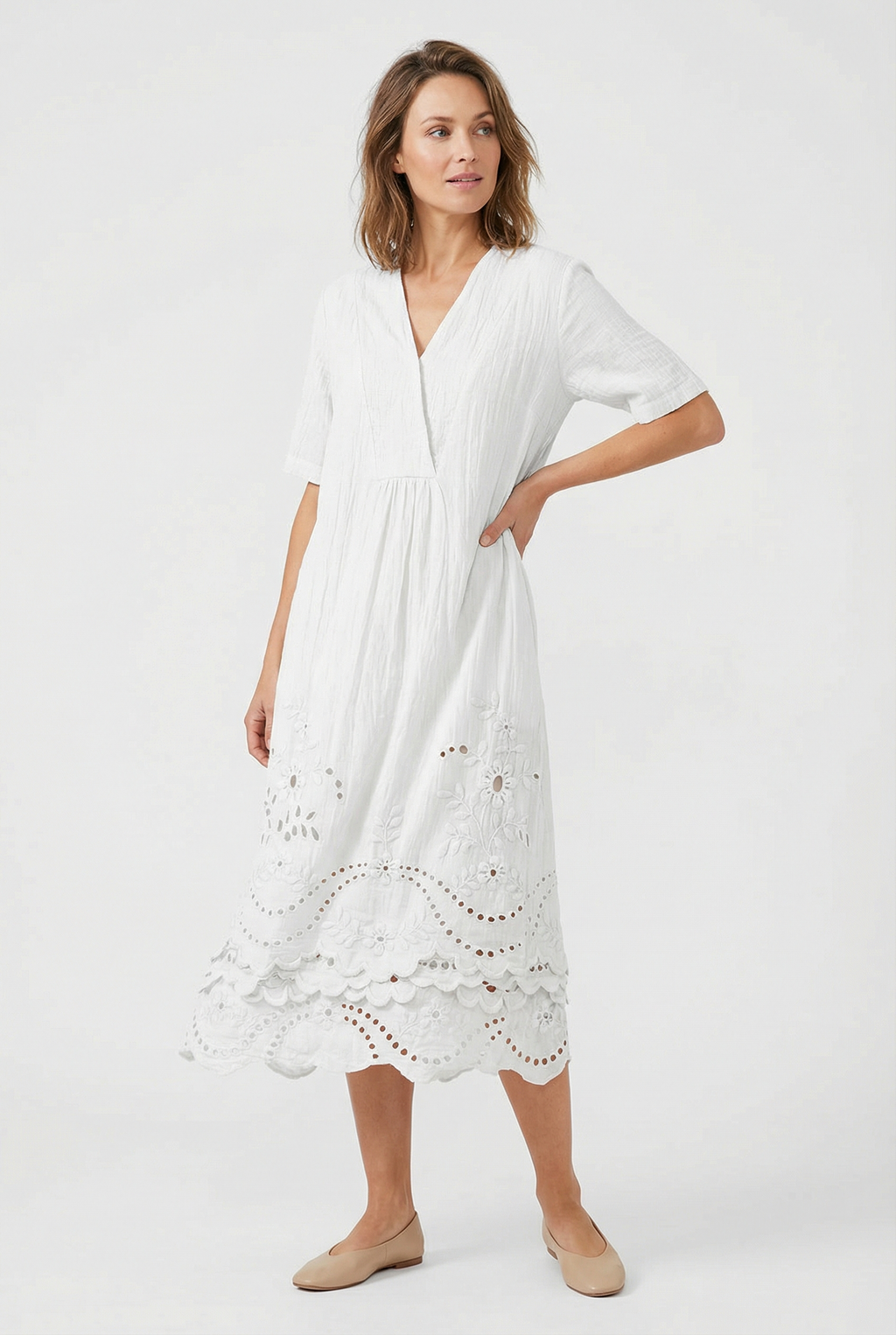 Casual Floral Midi Dress Summer