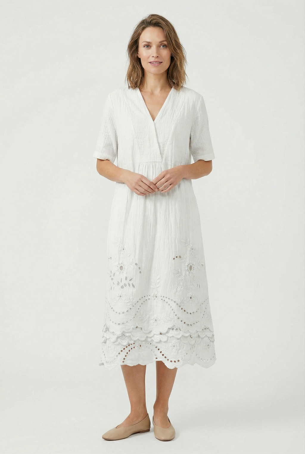 Casual Floral Midi Dress Summer