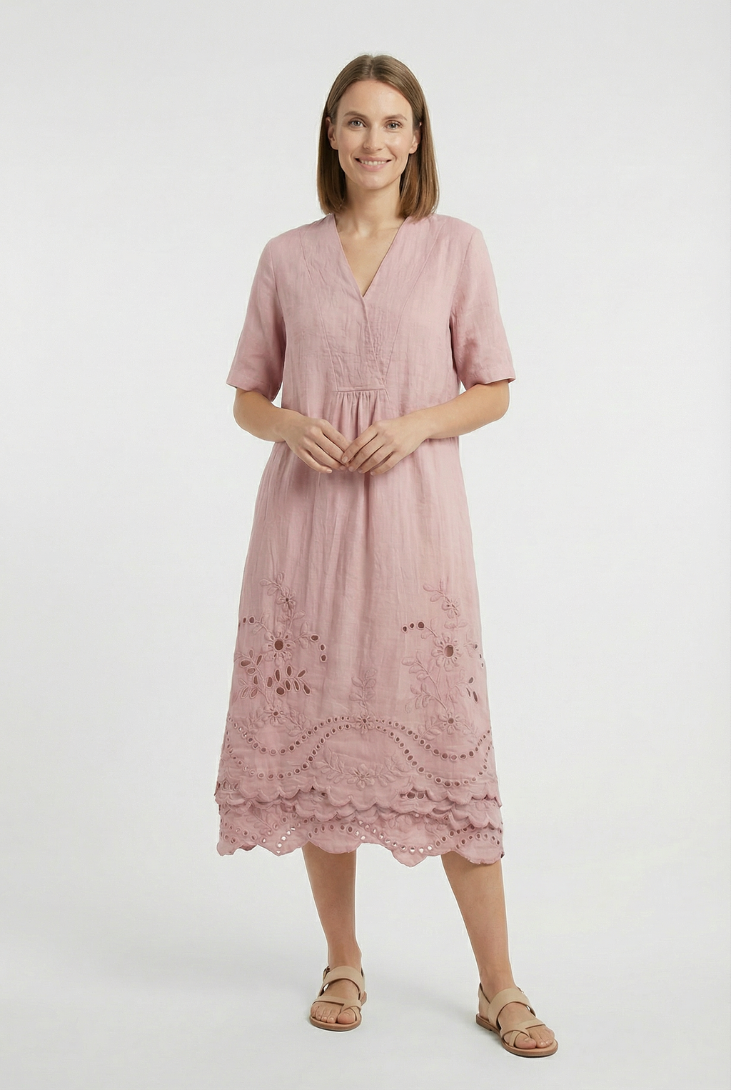Casual Floral Midi Dress Summer