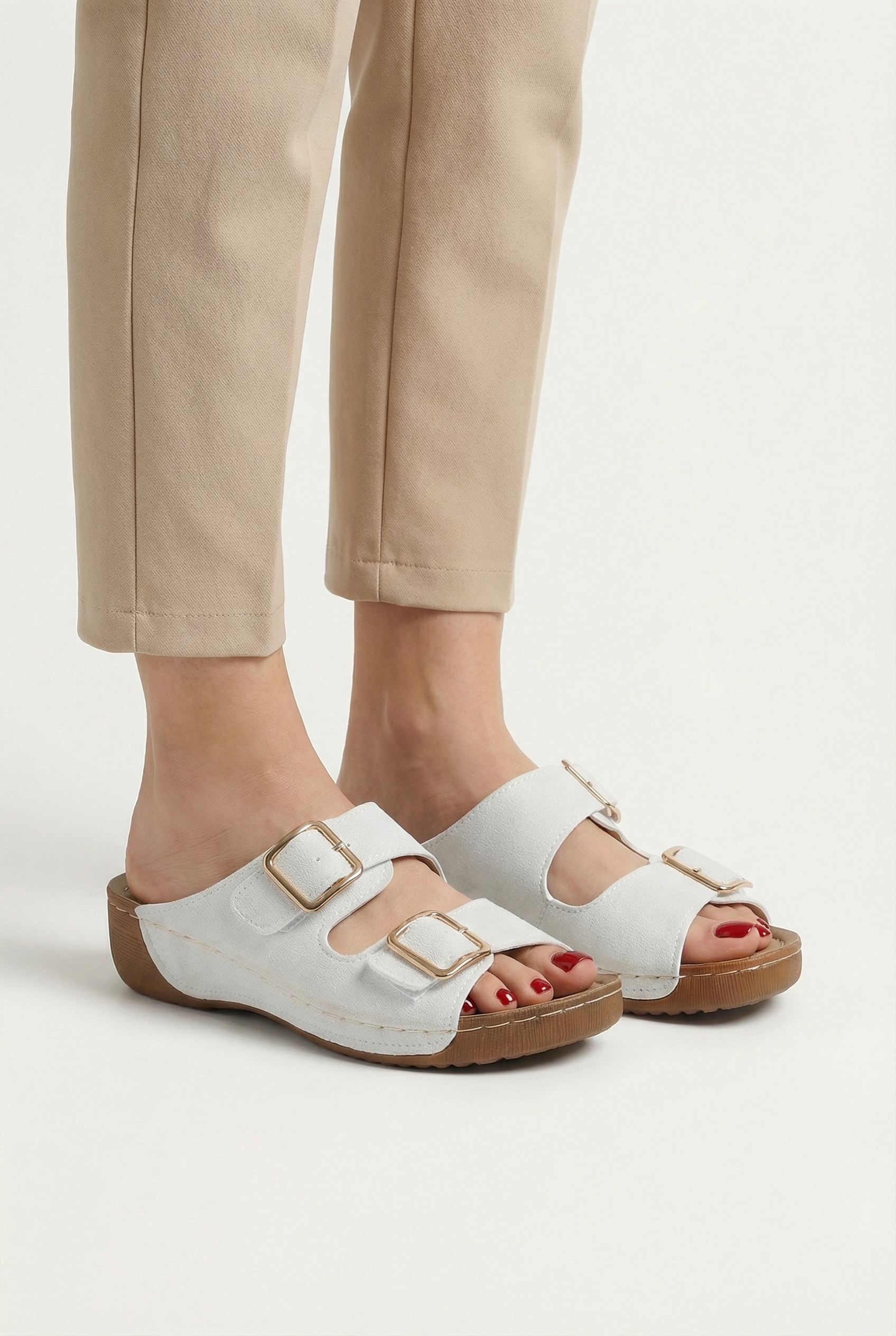 Women Lightweight Open Toe Sandals - Casual Summer Design