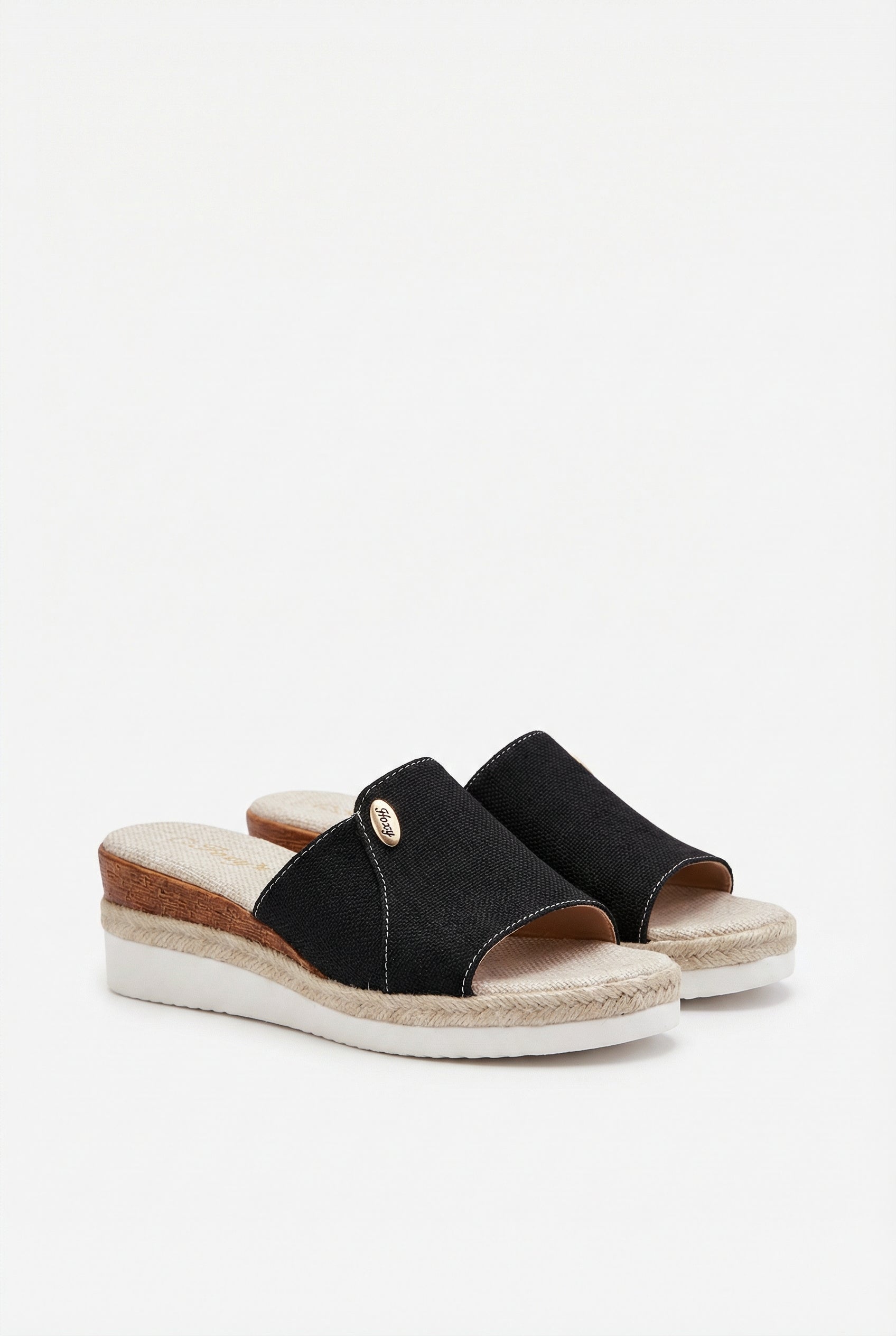 Women's Platform Wedge Slippers - Indoor & Outdoor