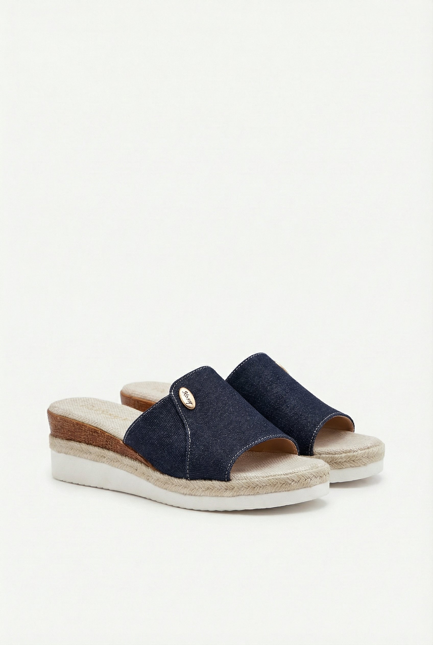 Women's Platform Wedge Slippers - Indoor & Outdoor