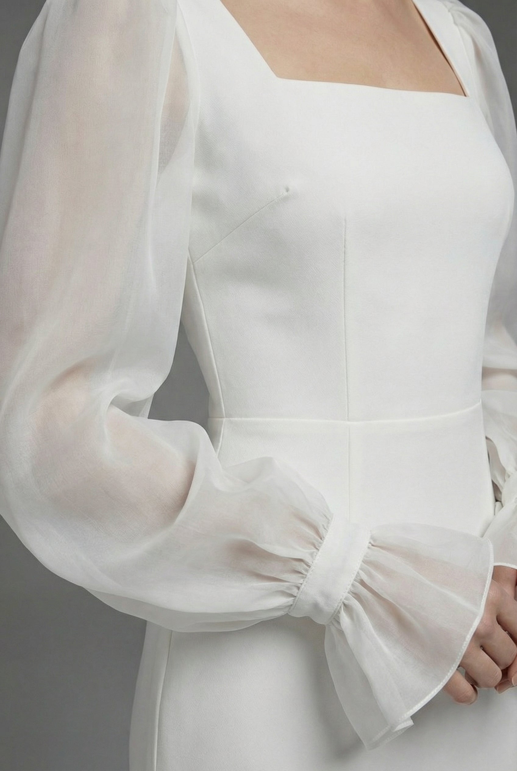 Women’s White Wedding Guest Evening Maxi Dress