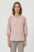 Women's Cotton Blouse Floral Relaxed Fit