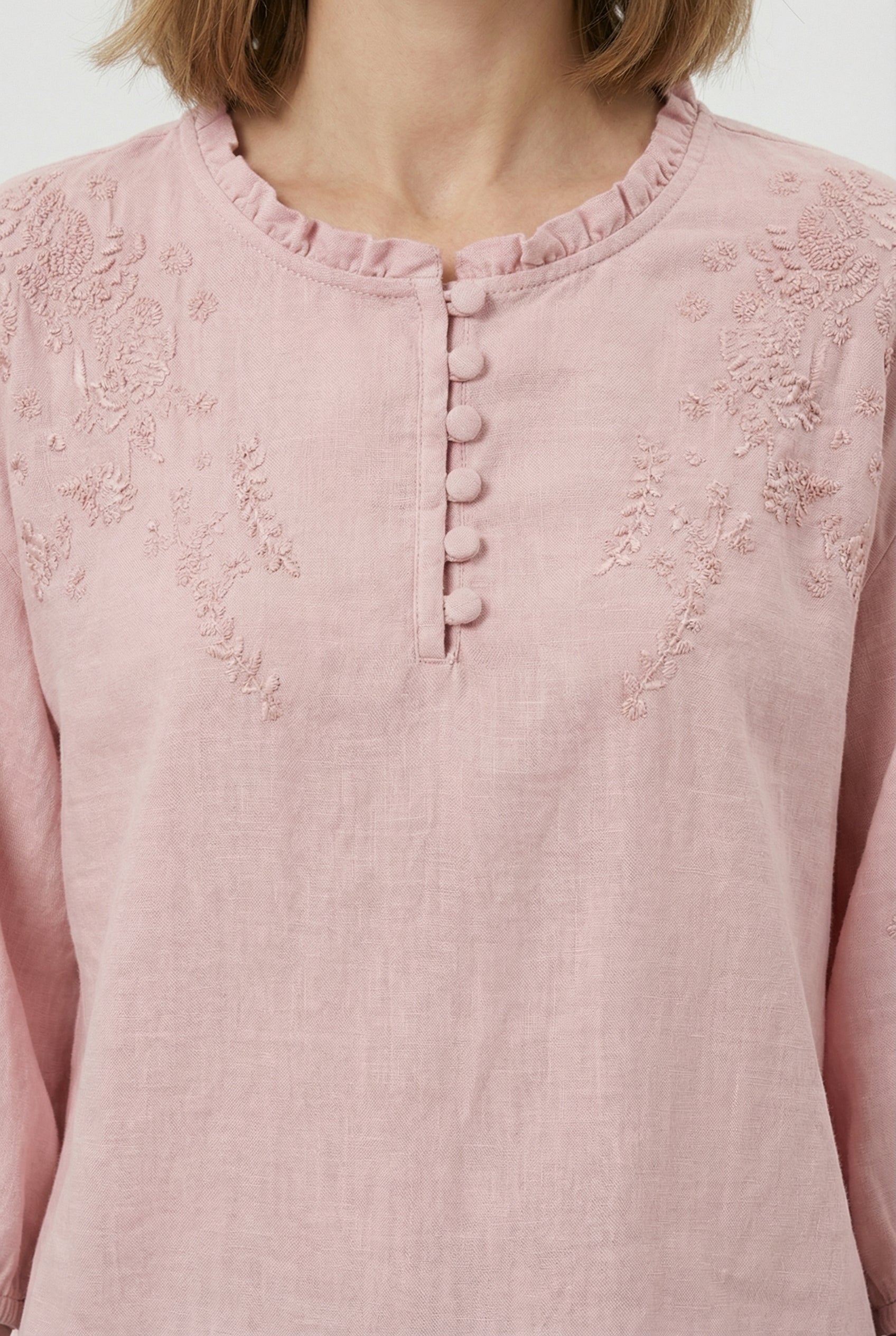 Women's Cotton Blouse Floral Relaxed Fit