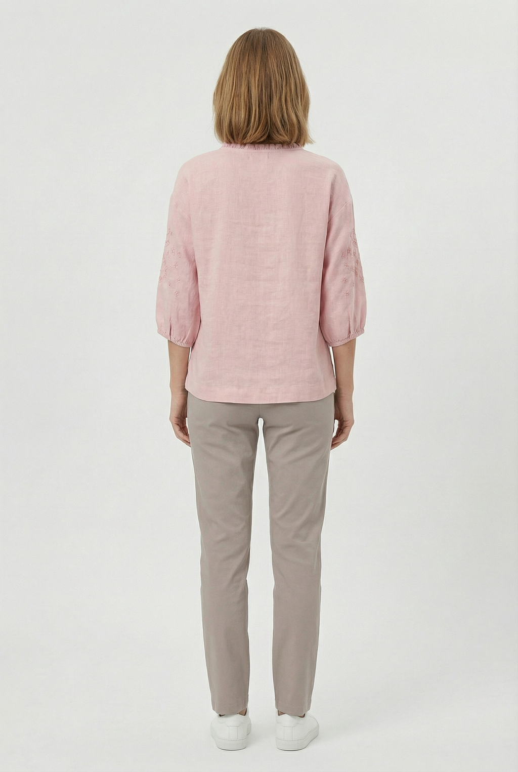 Women's Cotton Blouse Floral Relaxed Fit