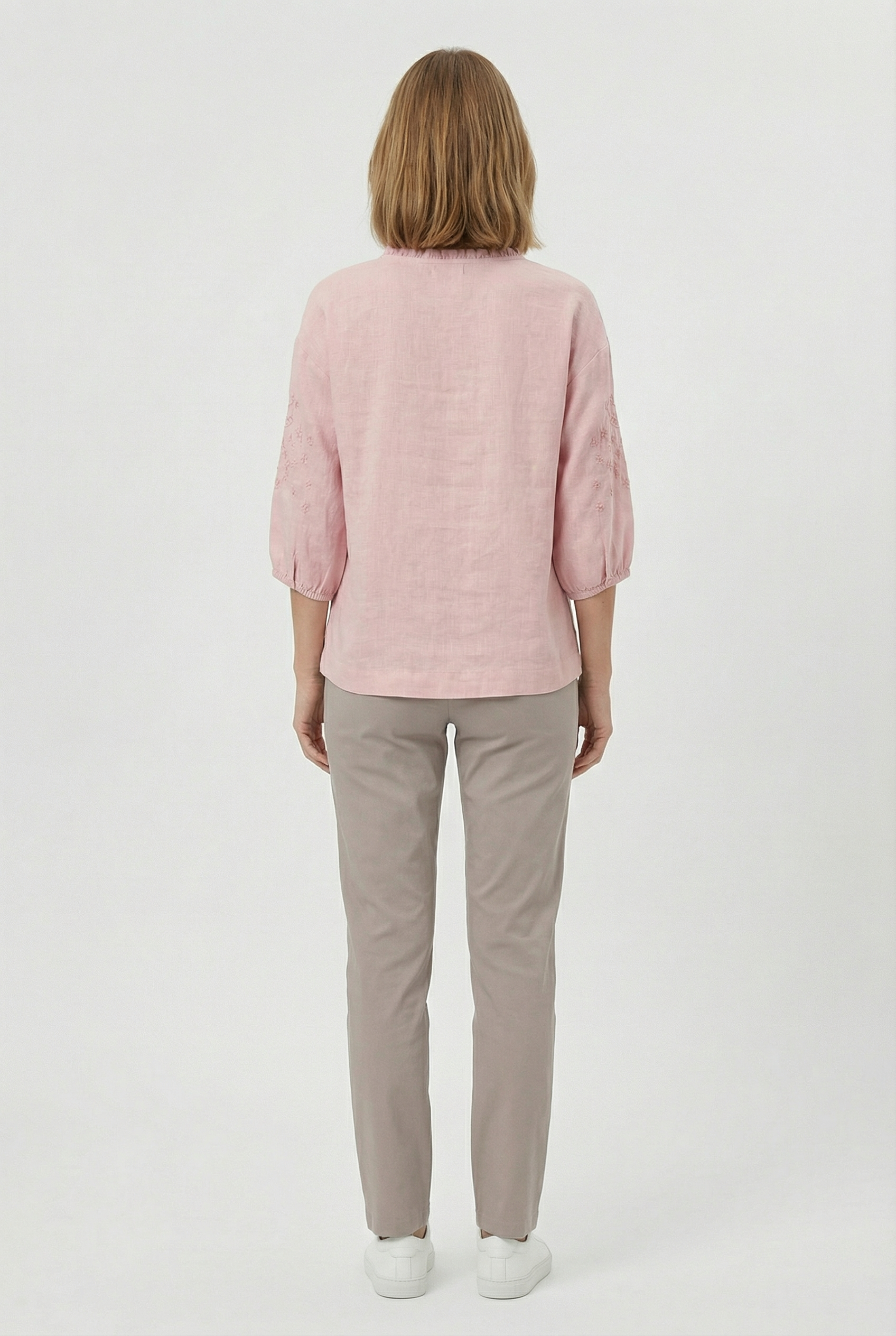 Women's Cotton Blouse Floral Relaxed Fit