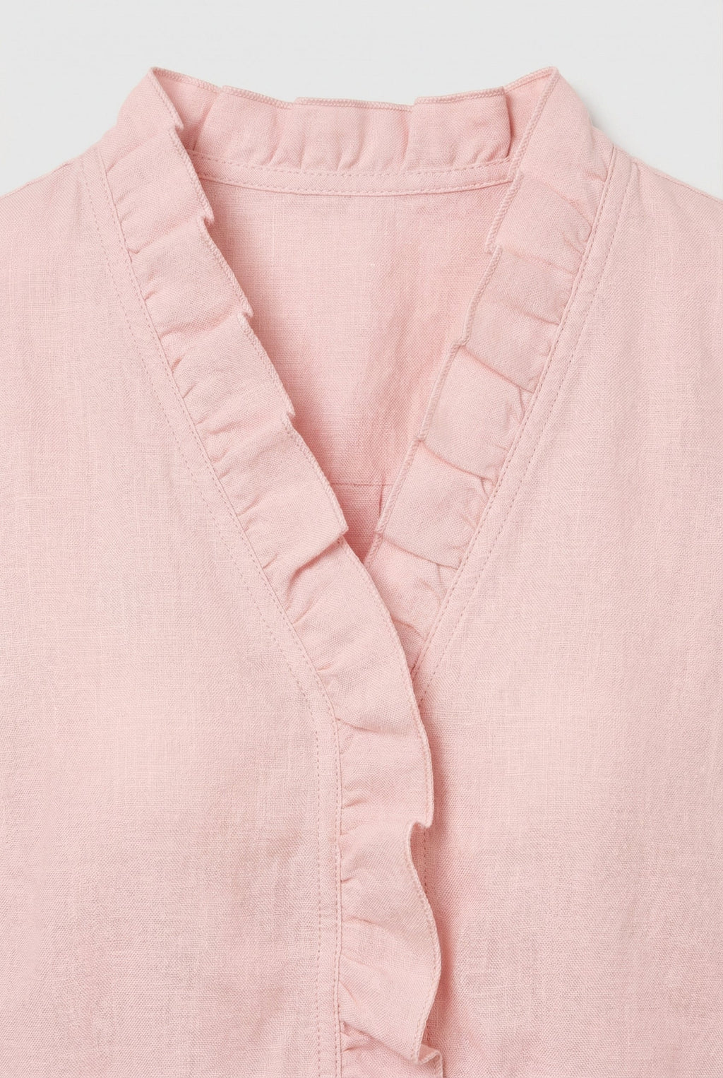 Women's Ruffle Blouse Long Sleeve Relaxed Fit