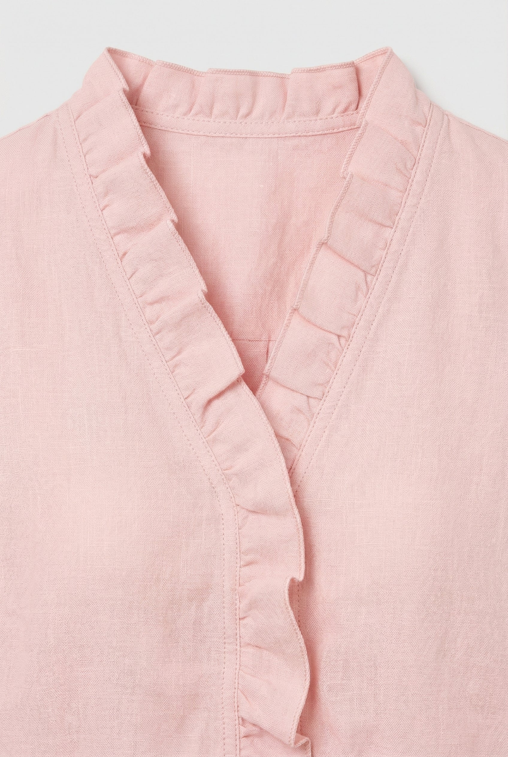 Women's Ruffle Blouse Long Sleeve Relaxed Fit