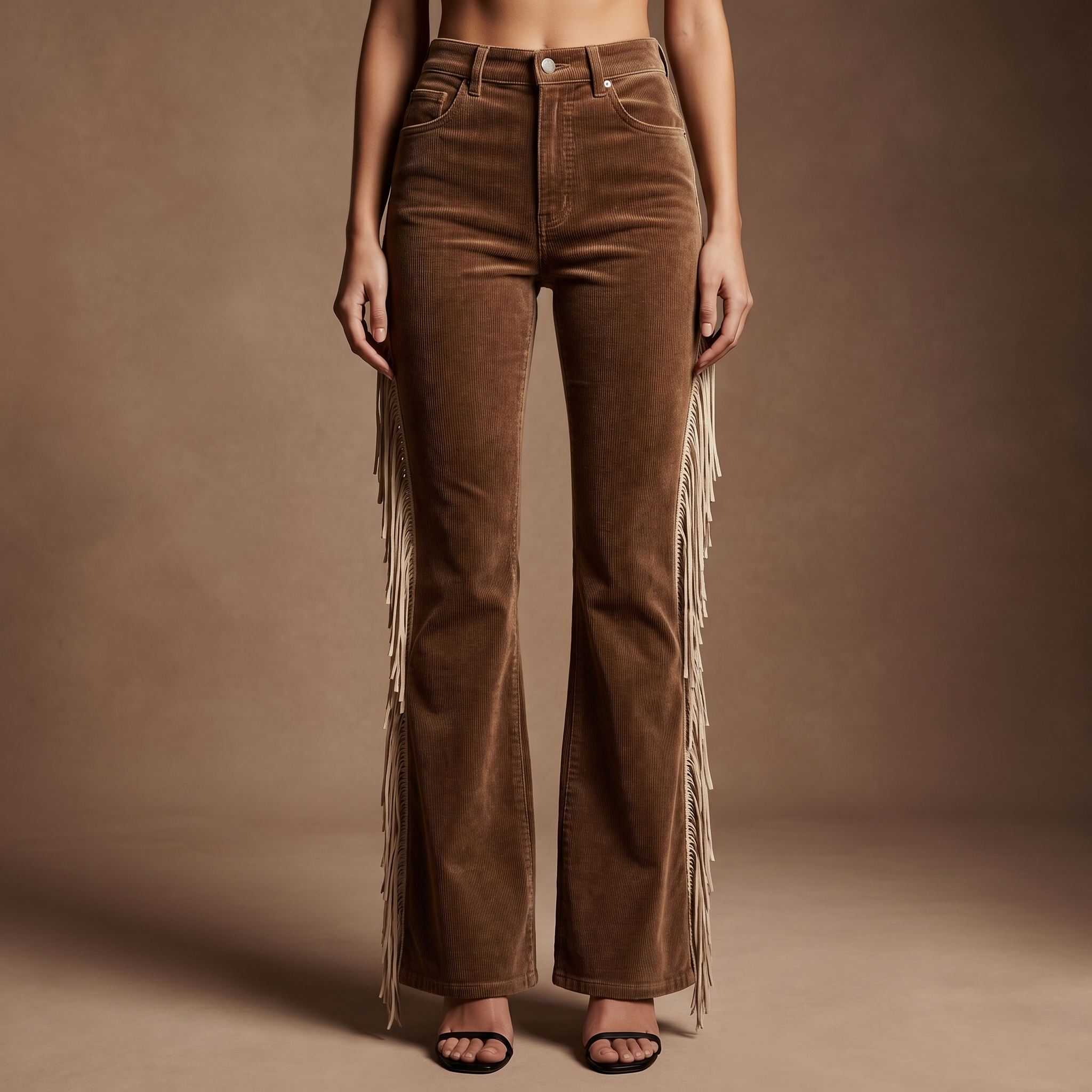 Fringe Bootcut Cowboy Jeans
