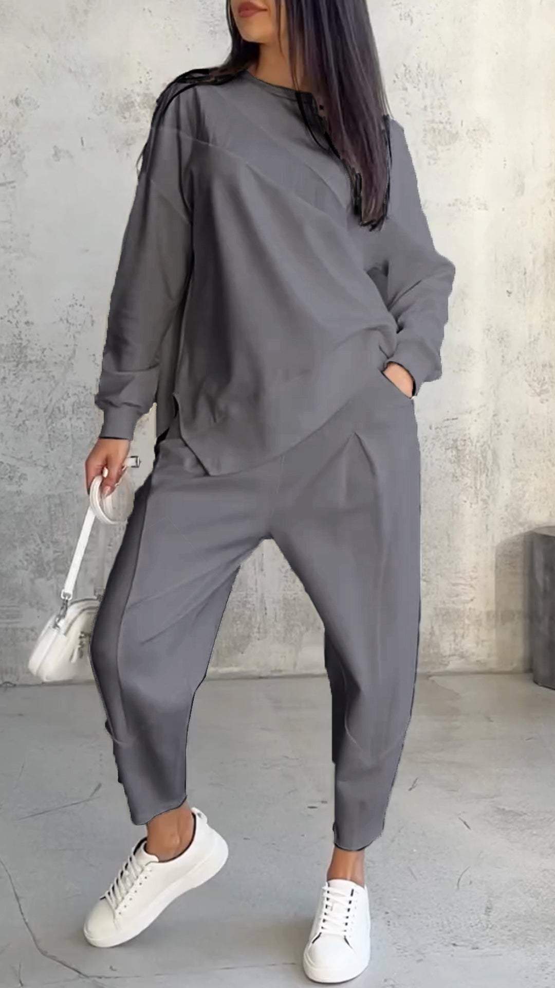 Gray Classic Co-ord Set