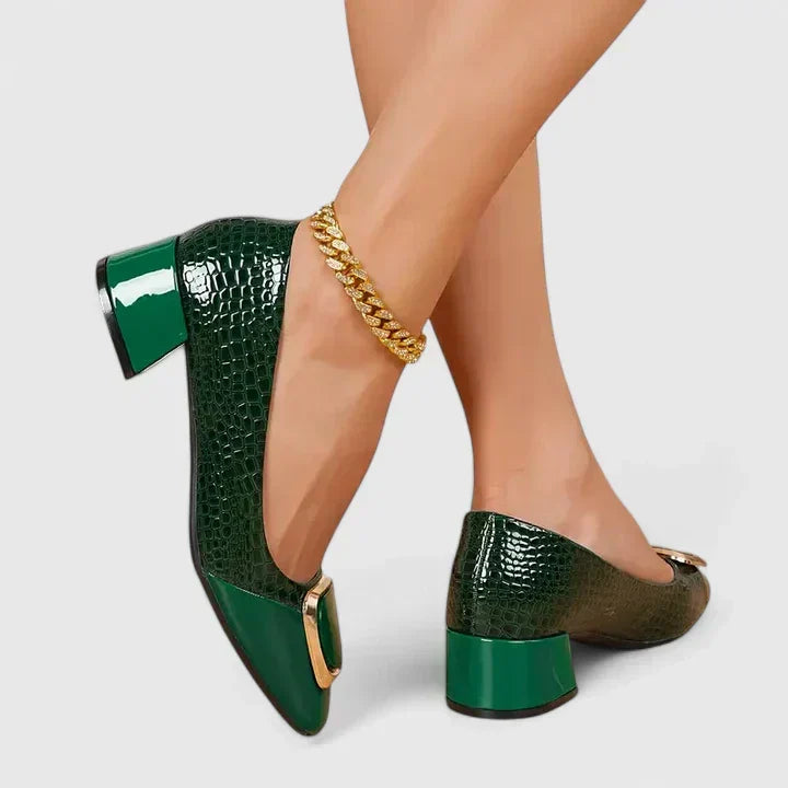 Green Comfortable Work Loafers