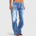 Vintage Distressed Bootcut Jeans