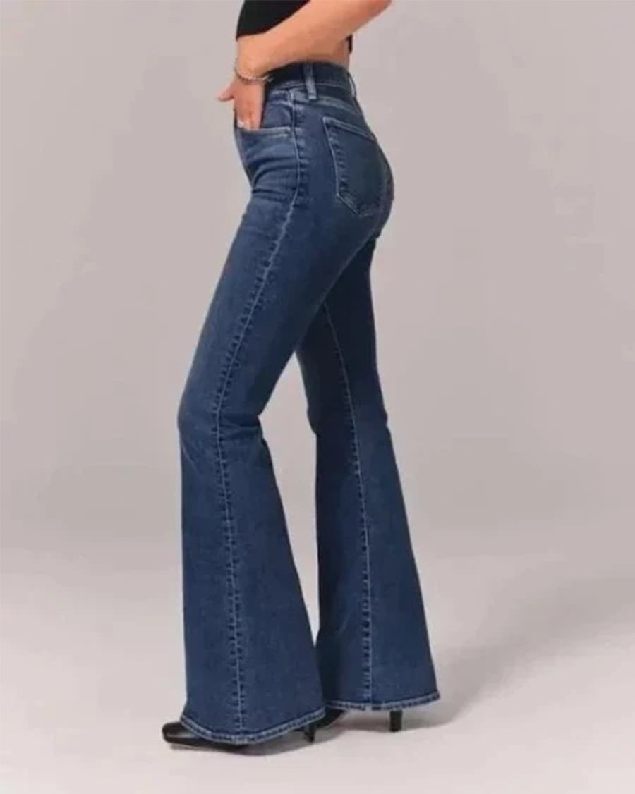 High-Waisted Flare Jeans