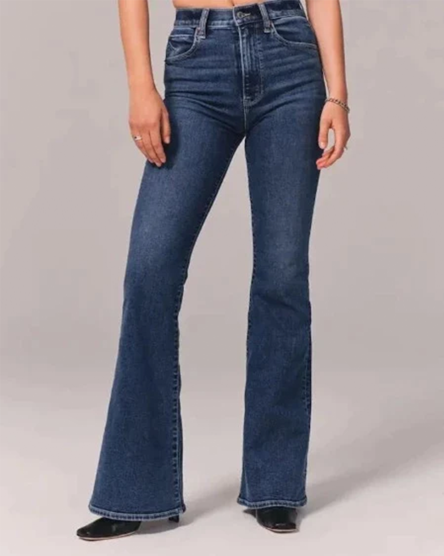 High-Waisted Flare Jeans