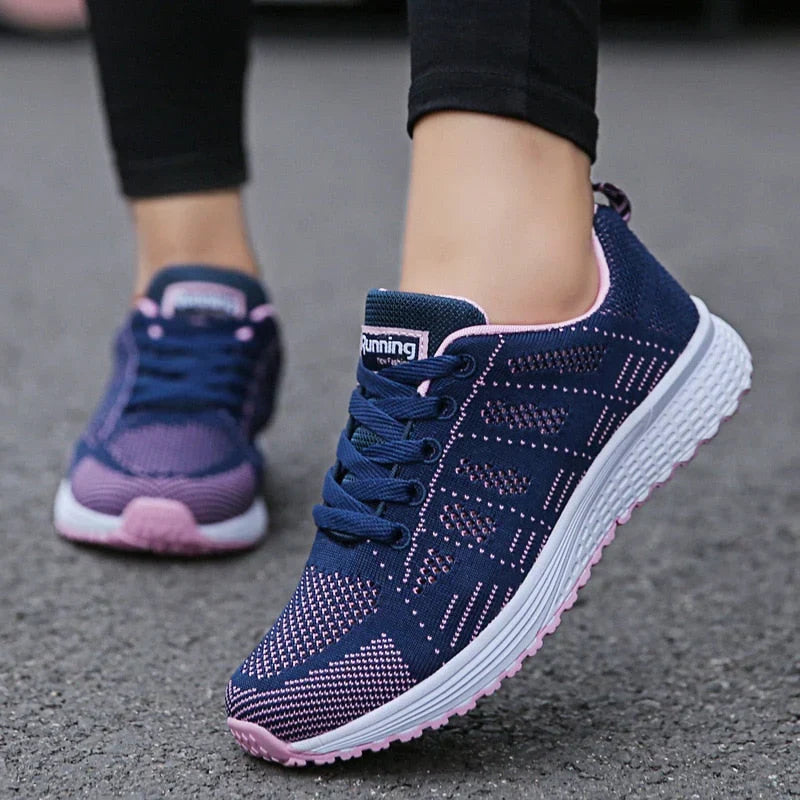 Blue orthopedic support running Sneakers