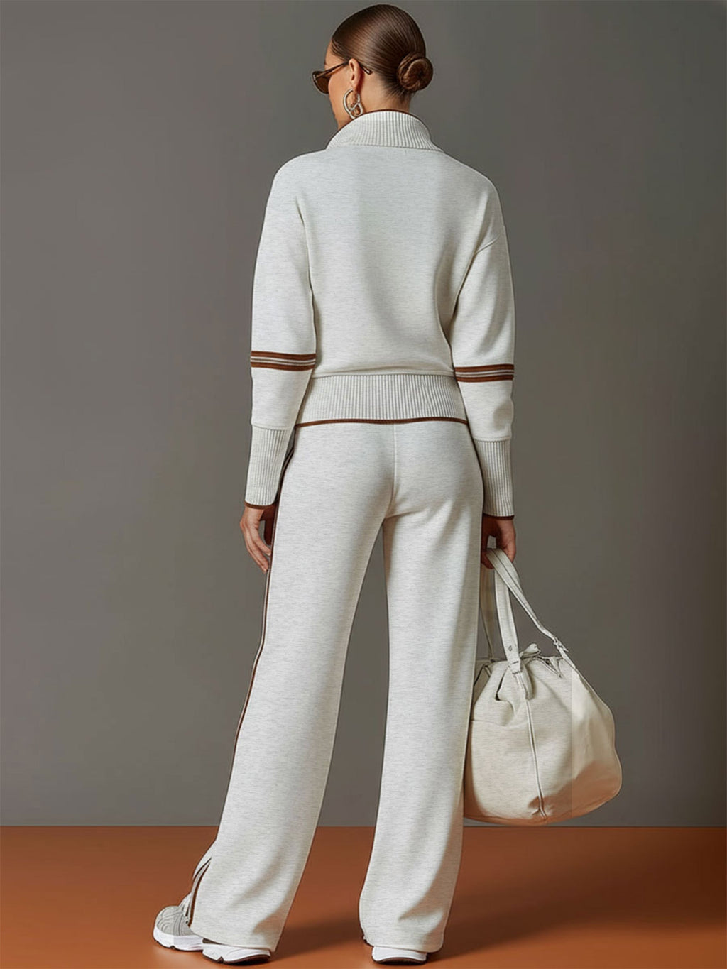 Half-zip tracksuit co-ord set