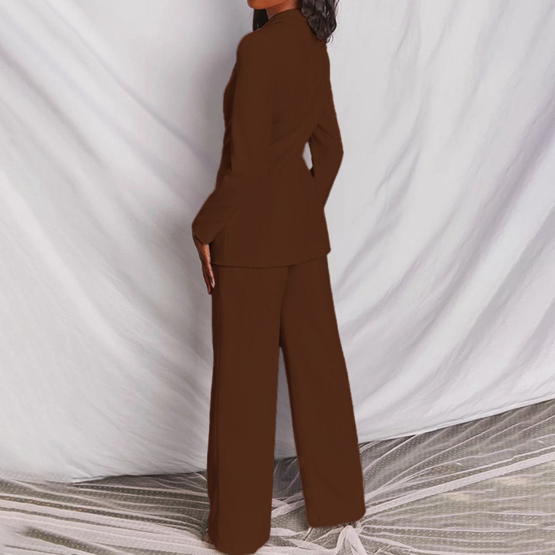 Button-Front Blazer Co-ord Set