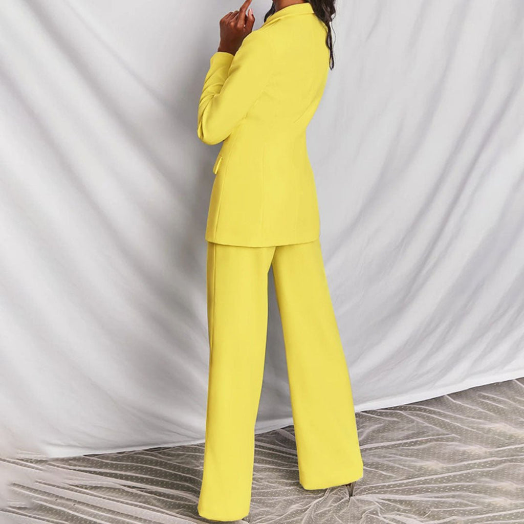 Button-Front Blazer Co-ord Set