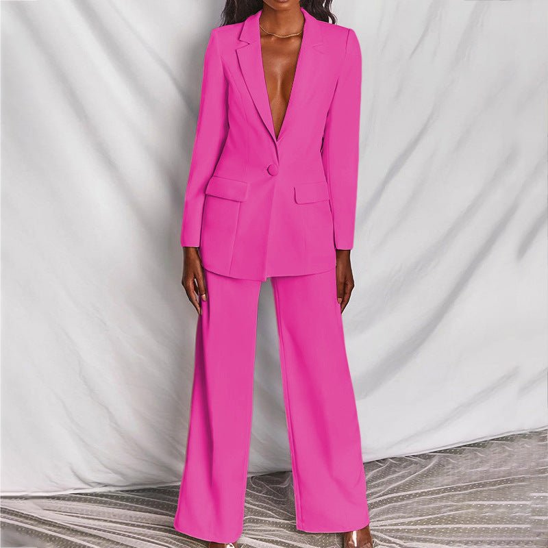 Button-Front Blazer Co-ord Set