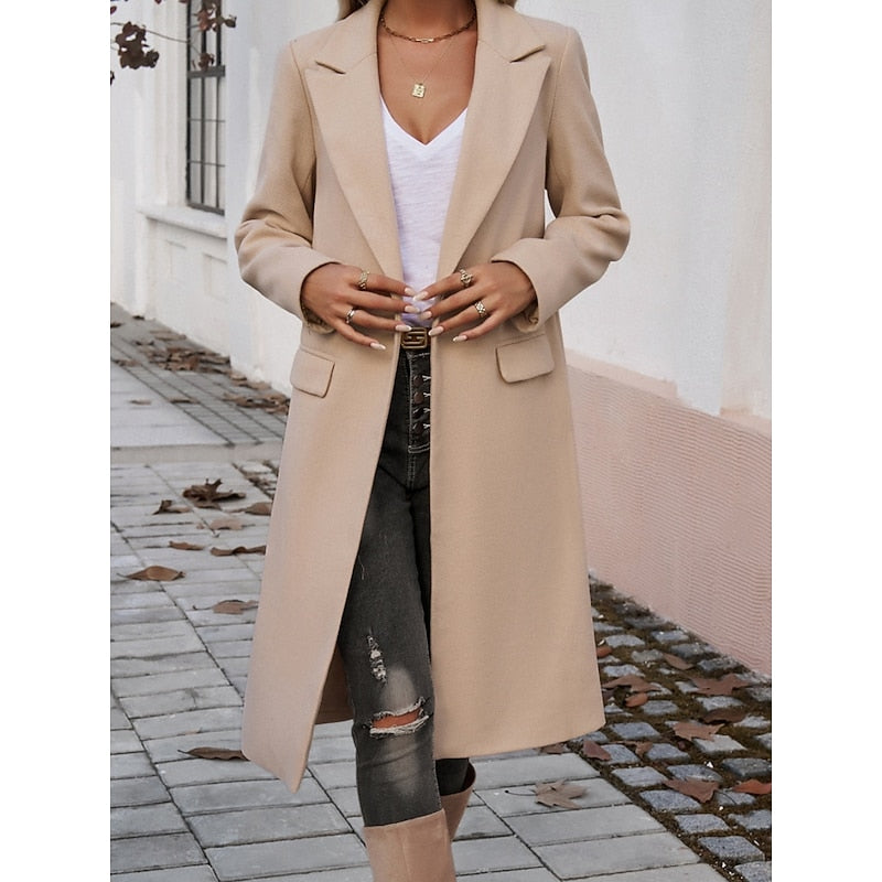 Dark Gray Longline Coat
