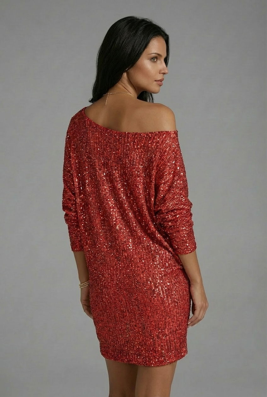 Women’s Sequin Glitter Mini Cocktail Dress