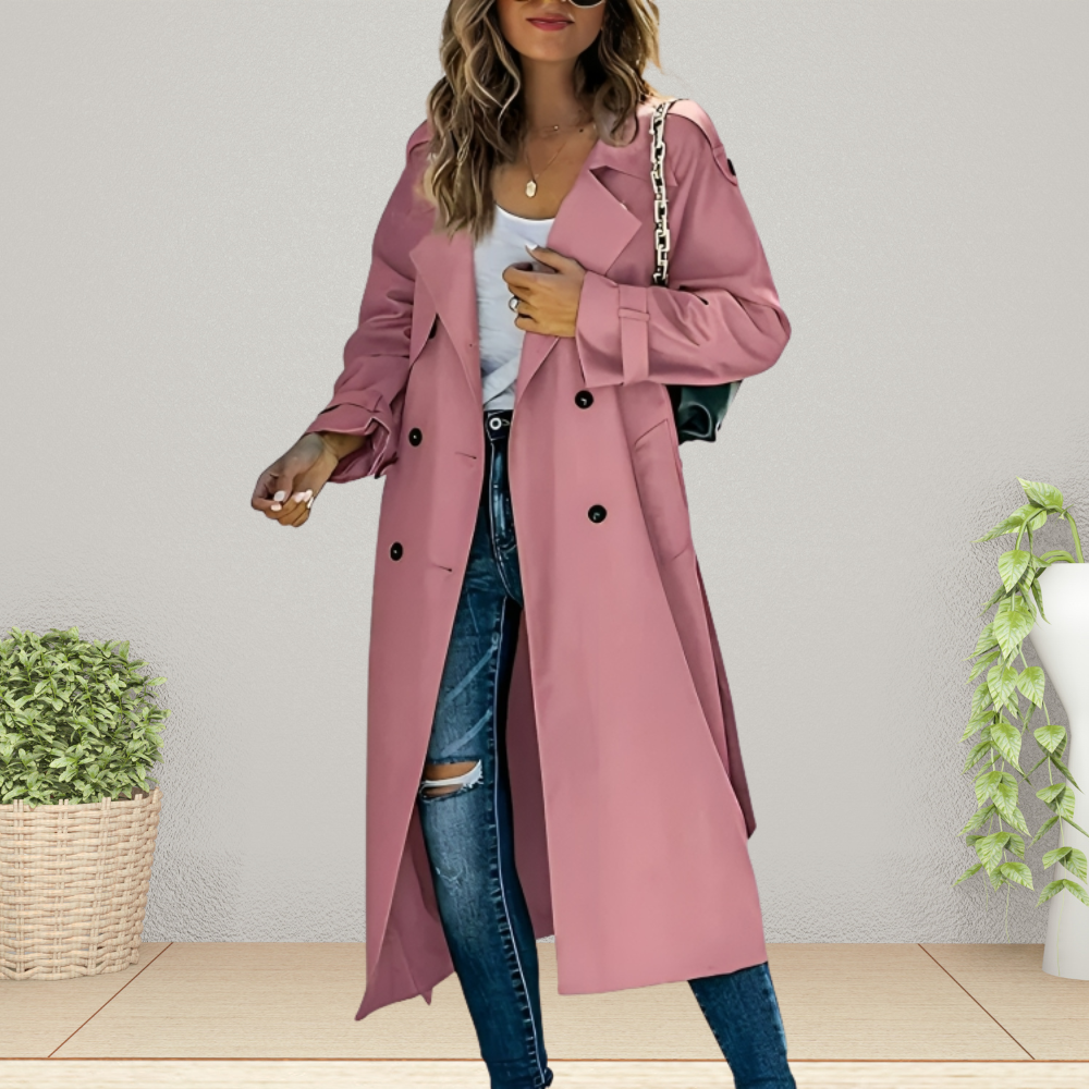 Pink Trench Coat