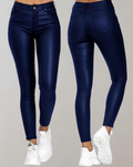 Black faux leather skinny Pants