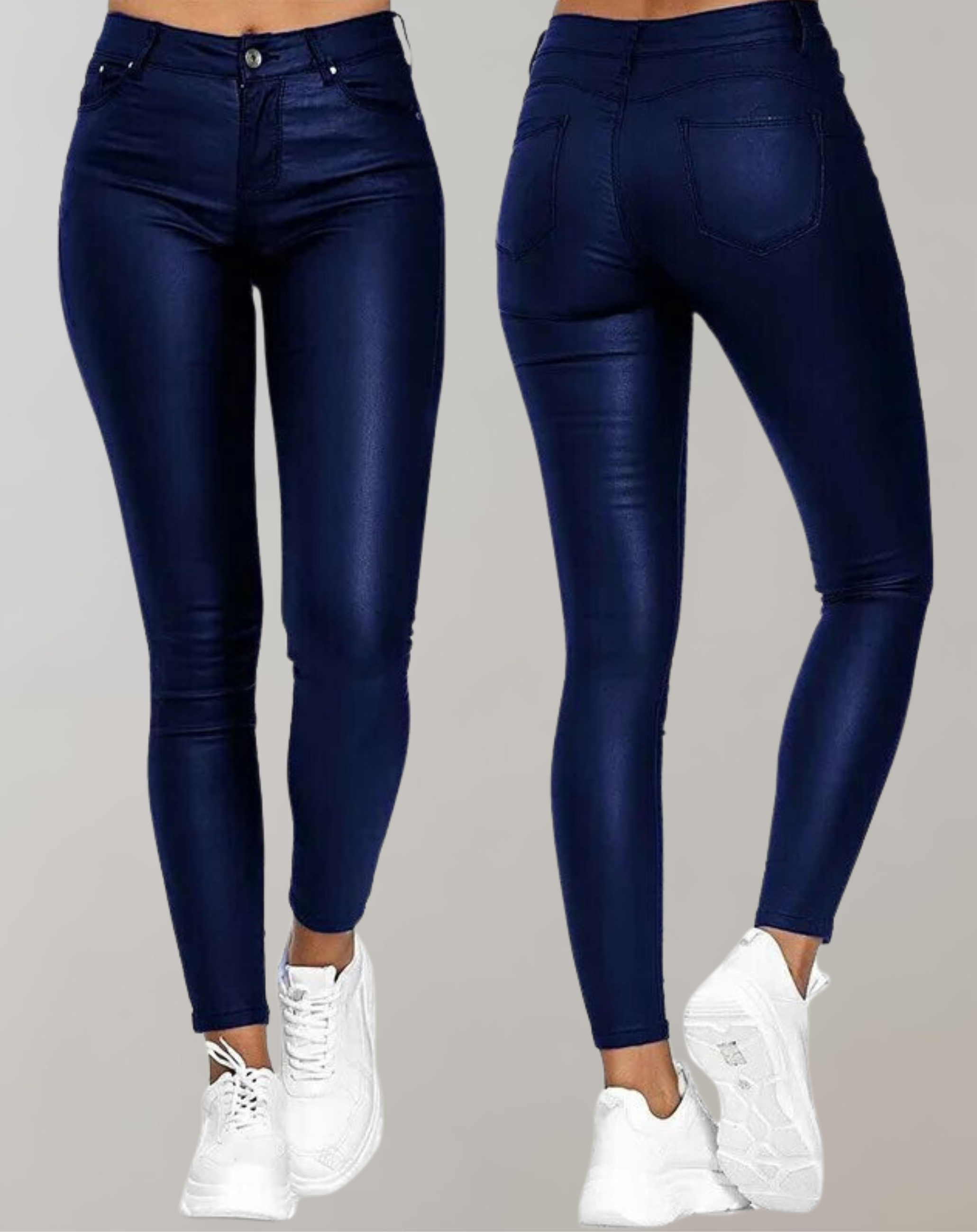 Black faux leather skinny Pants