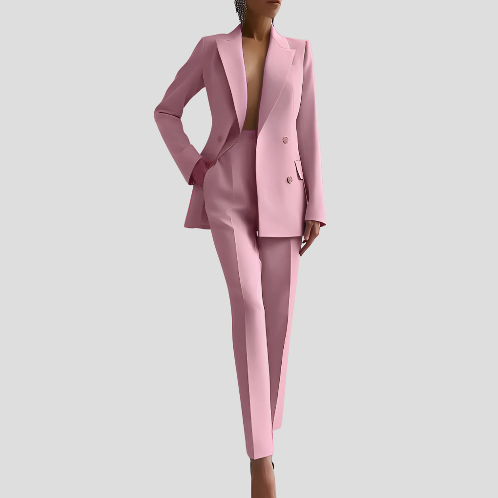 Pink Tailored Blazer and Trouser Co-ord Set