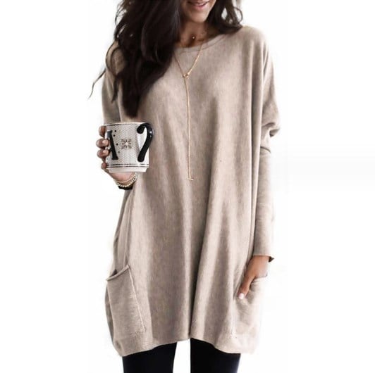 Purple Relaxed Pocket Tunic