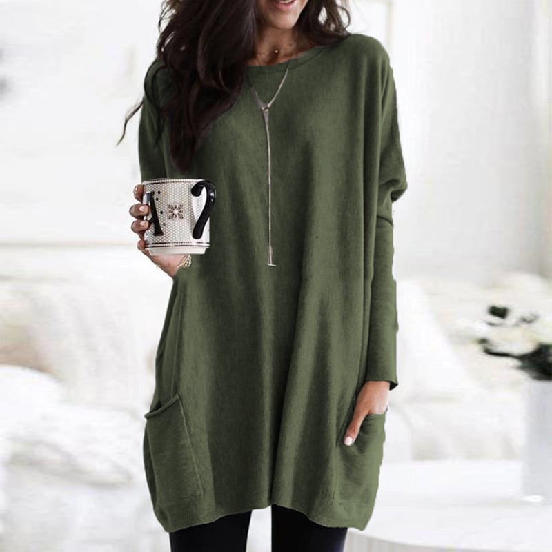 Purple Relaxed Pocket Tunic