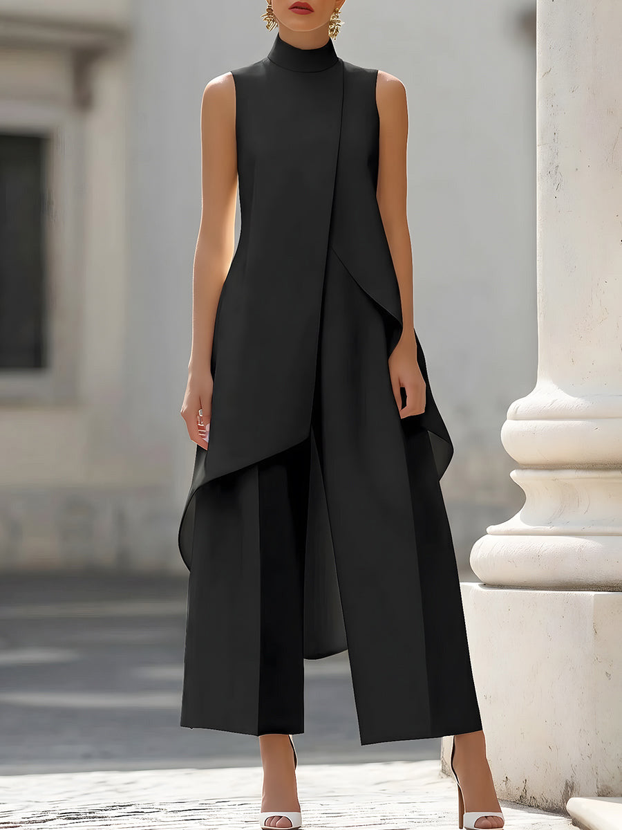 Black Casual Cotton Co-ord Set