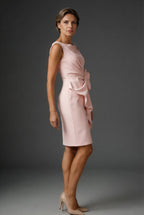 Bow Detail Sleeveless Wedding Guest Cocktail Dress