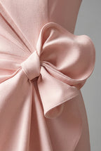 Bow Detail Sleeveless Wedding Guest Cocktail Dress