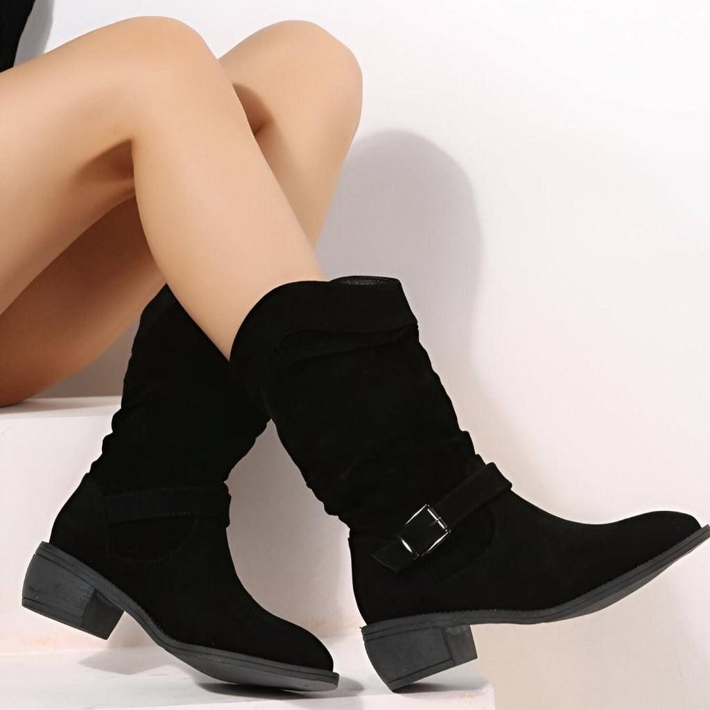 plush-lined faux suede Boots