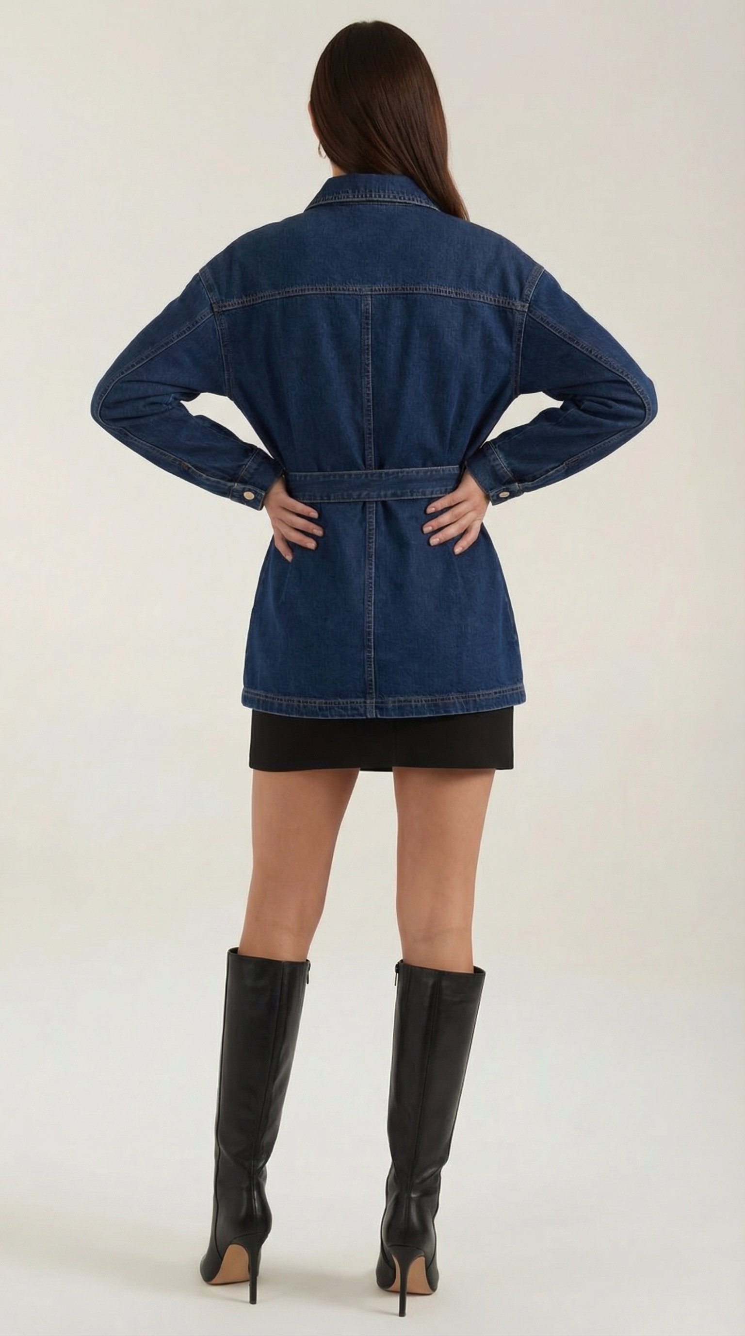 Alice Belted Denim Jacket