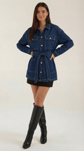 Alice Belted Denim Jacket