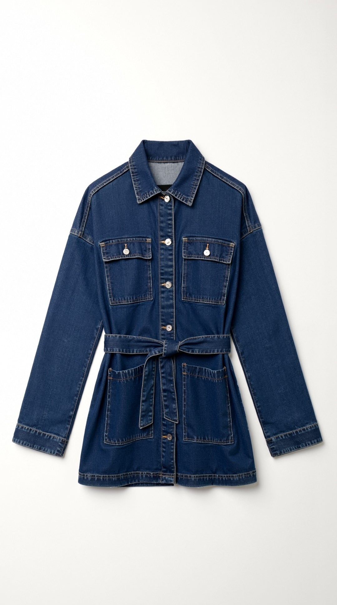 Alice Belted Denim Jacket