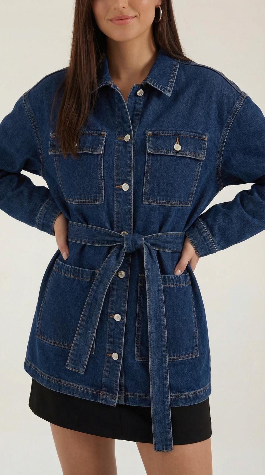 Alice Belted Denim Jacket