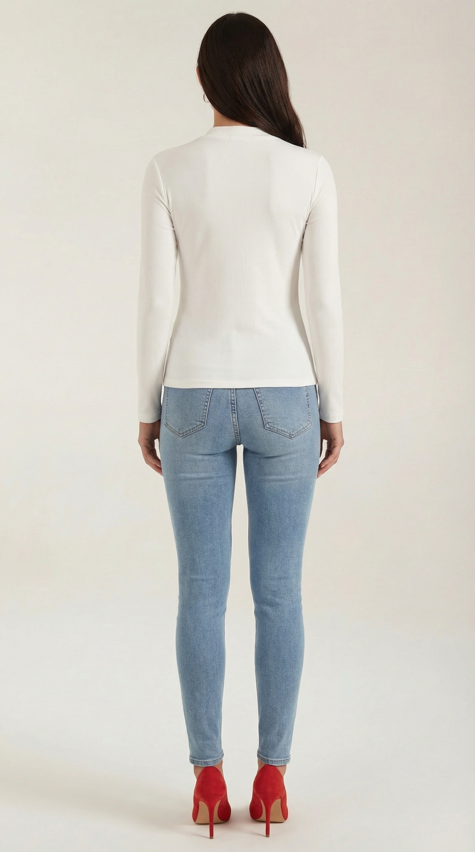 Jamie Knotted Mock Neck Blouse