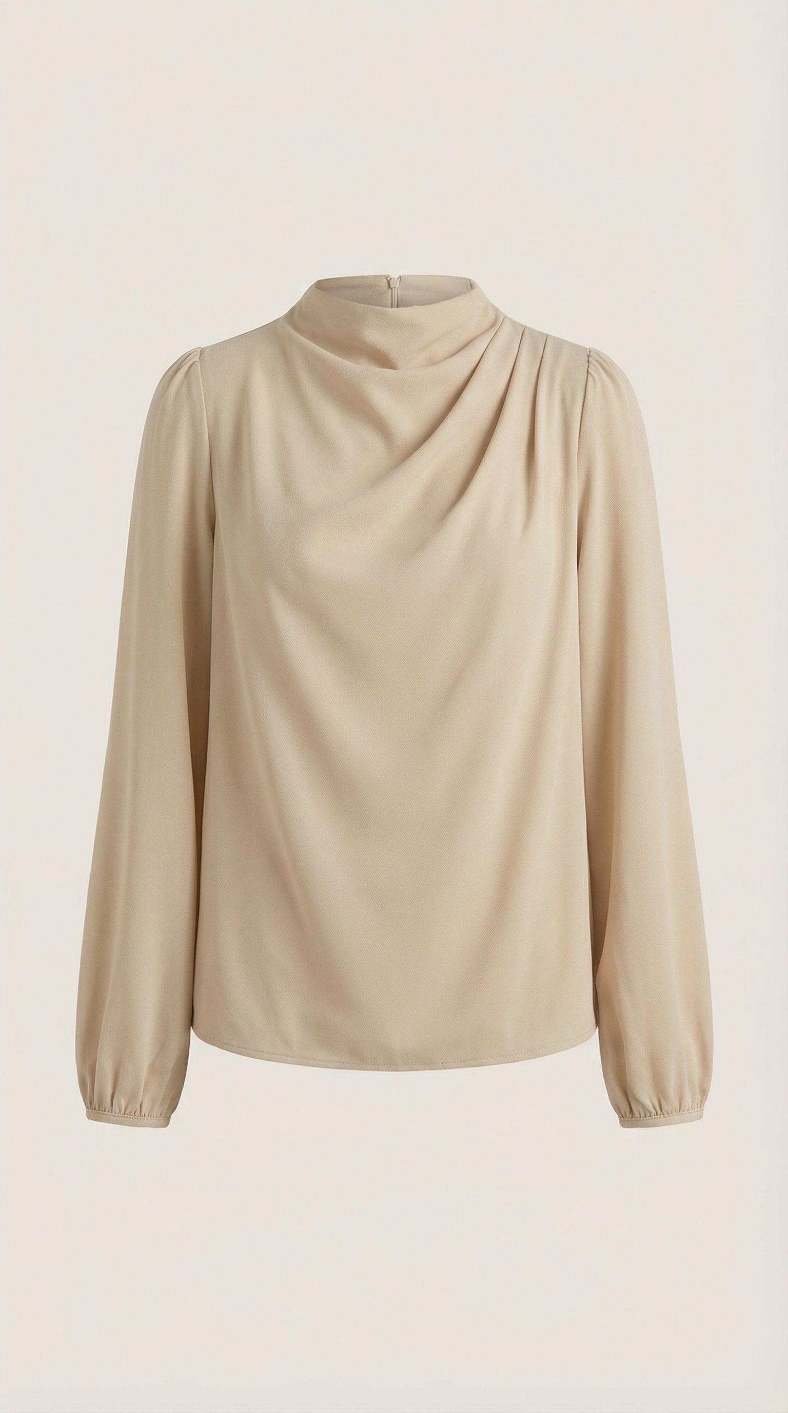 Marcia Draped Long Sleeve Blouse