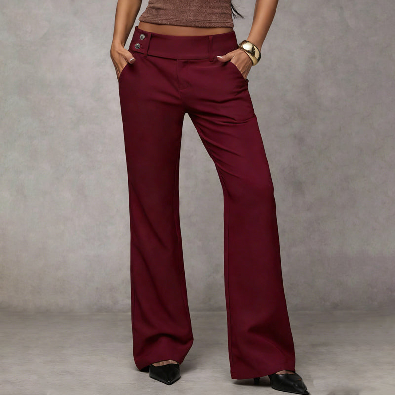wide-leg high-waist flared Pants
