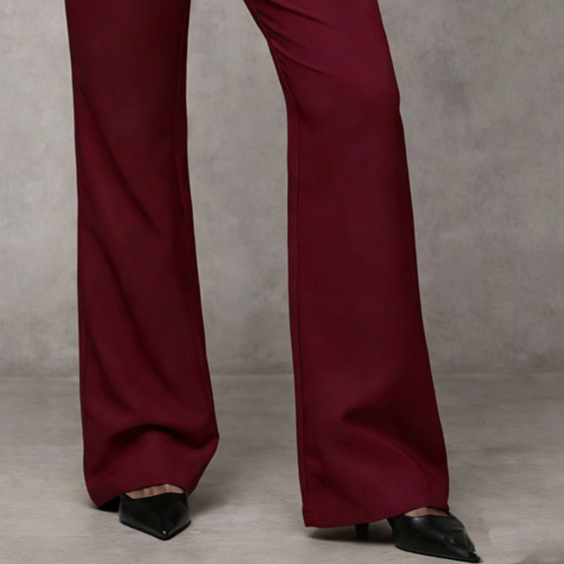 wide-leg high-waist flared Pants